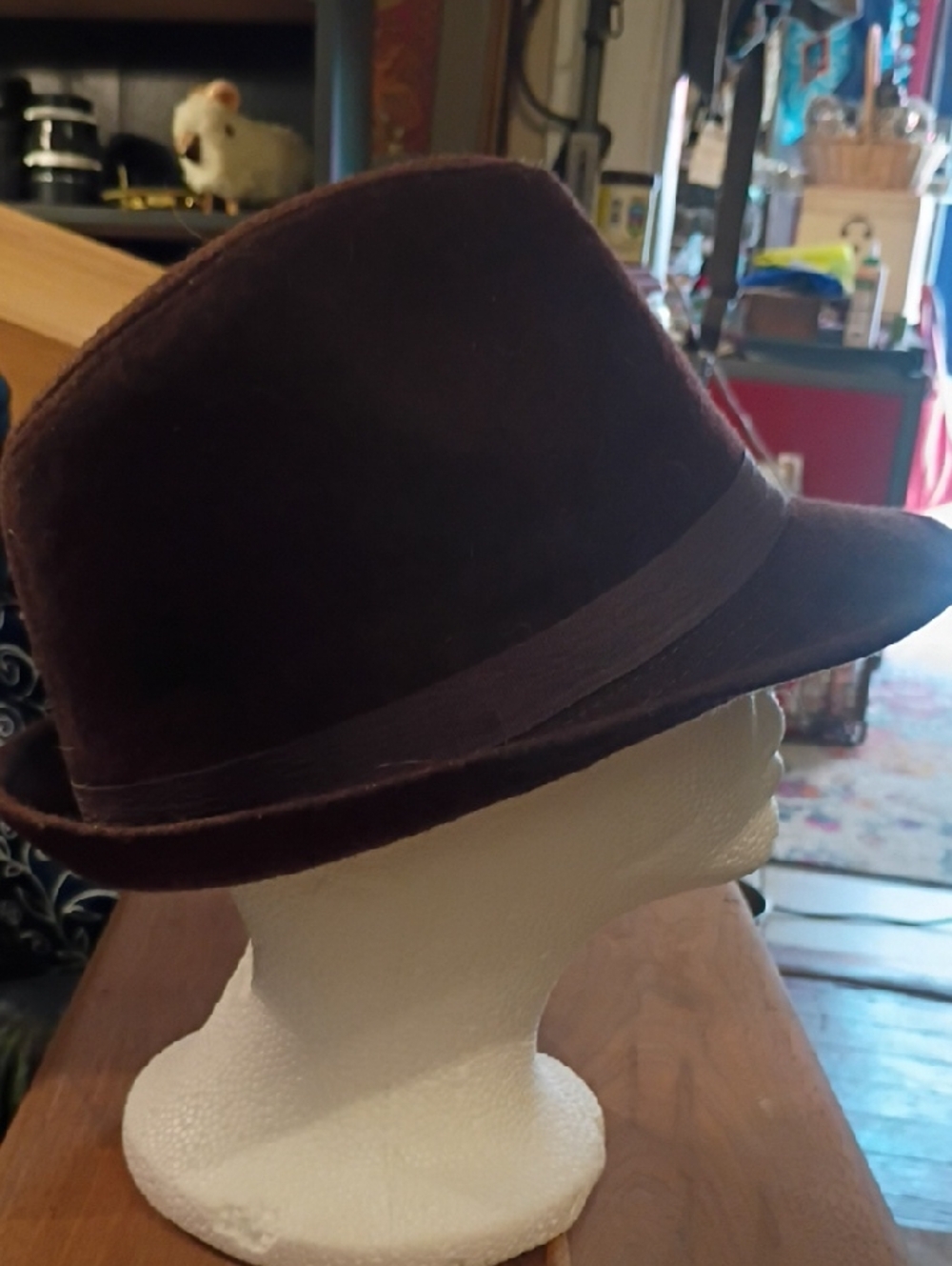 Bijoux Terner Brown Felt Fedora Hat